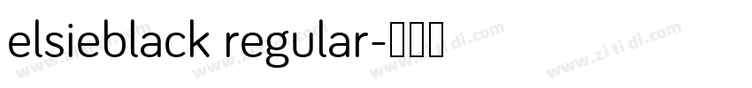 elsieblack regular字体转换